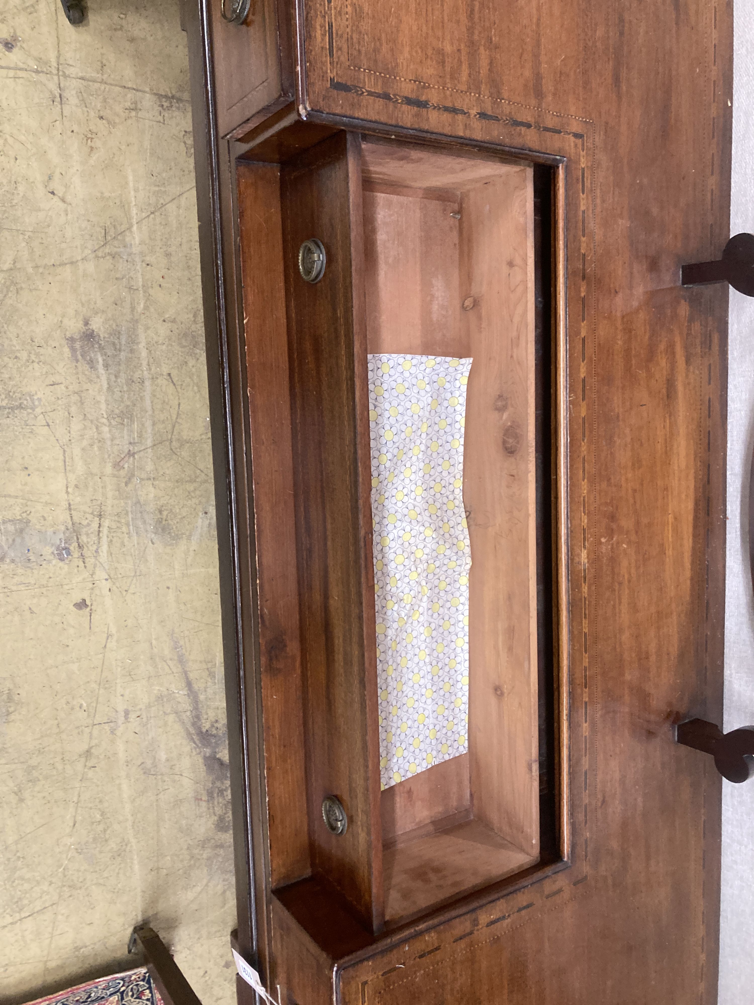 A mid 19th century mahogany dressing table,